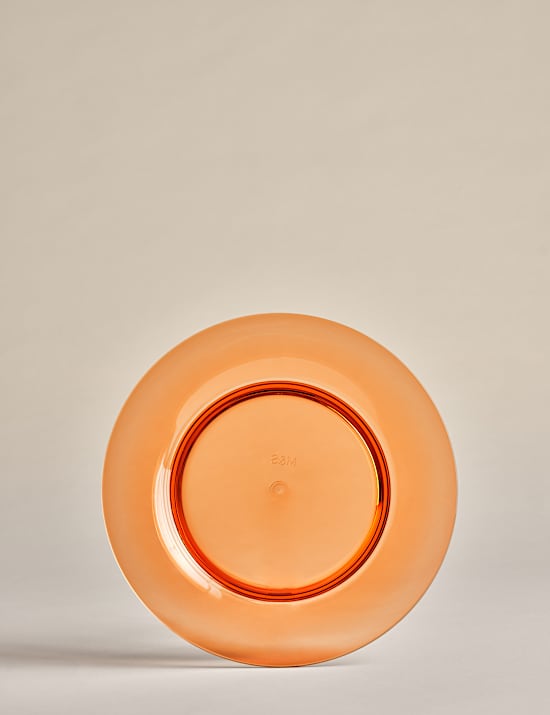 Set of 4 Rounded Picnic Dinner Plates