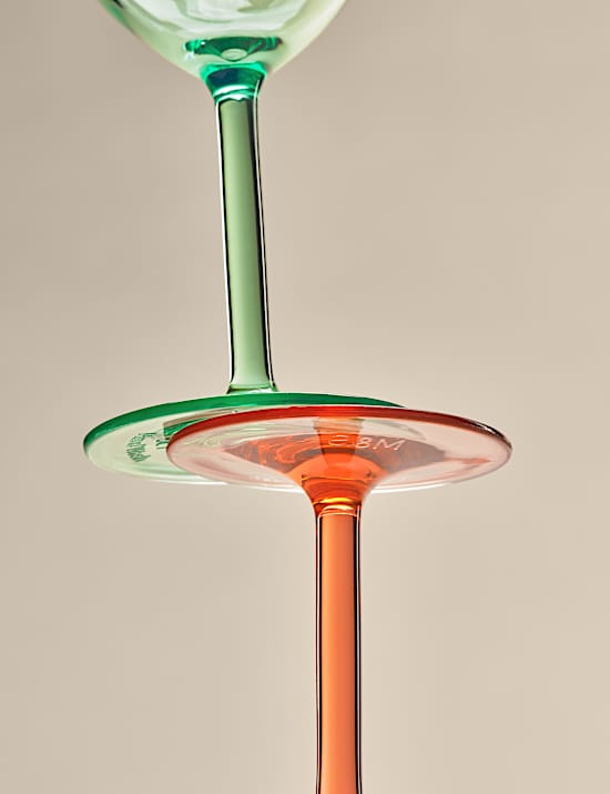 Set of 4 Summer Brights Picnic Wine Glasses