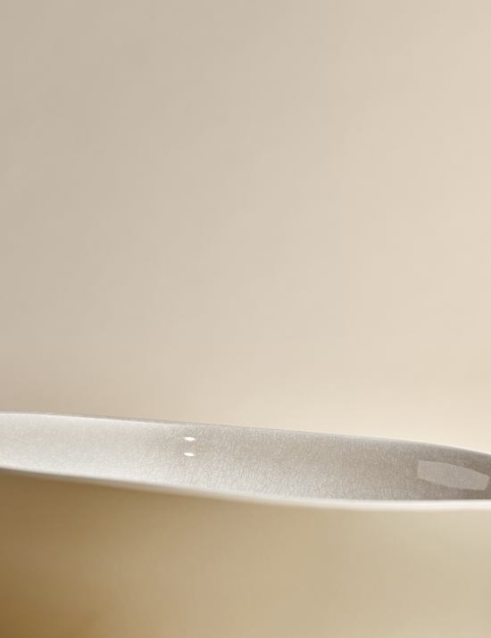 Picknick-Servierschüssel mit reaktiver Glasur