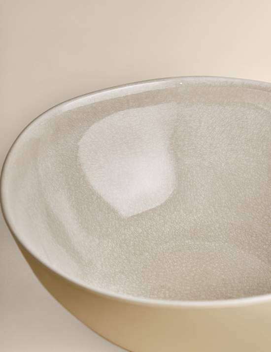 Picknick-Servierschüssel mit reaktiver Glasur