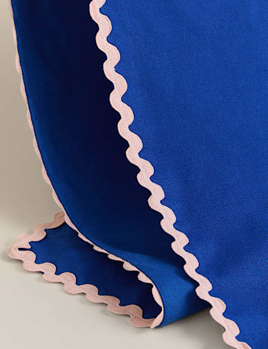 Cotton with Linen Ric Rac Table Runner