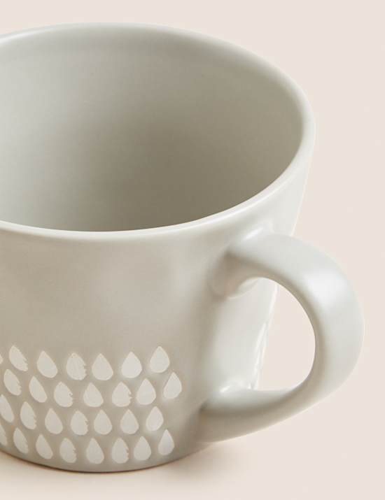 Textured Wax Resist Mug