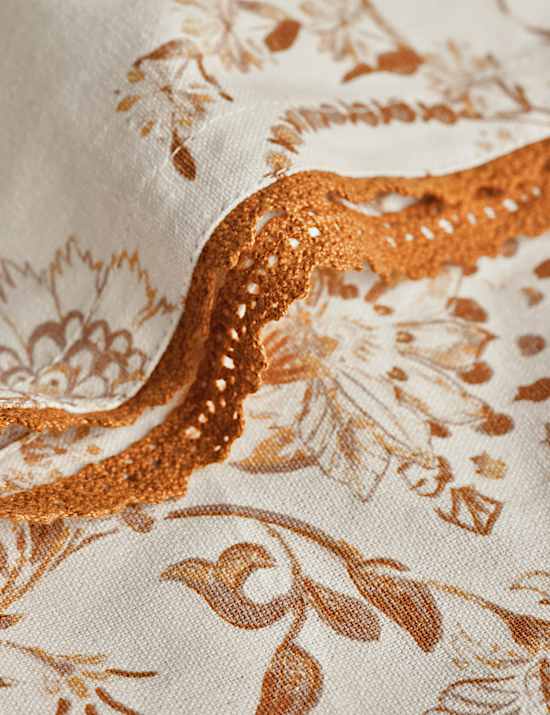 Pure Cotton Chintz Floral Tablecloth