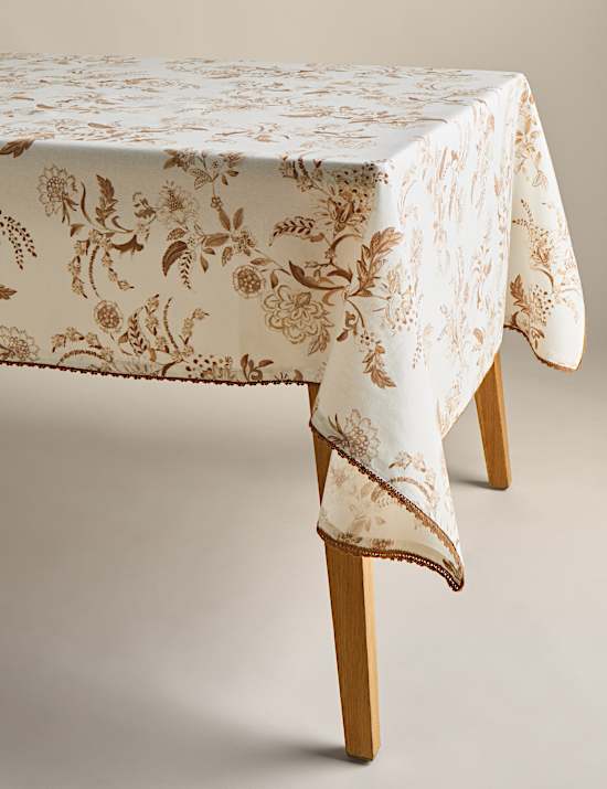 Pure Cotton Chintz Floral Tablecloth