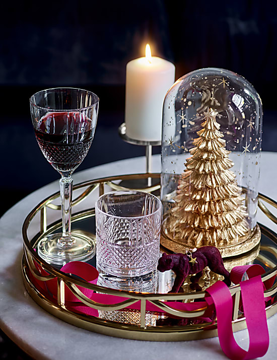 Deco Mirrored Round Tray