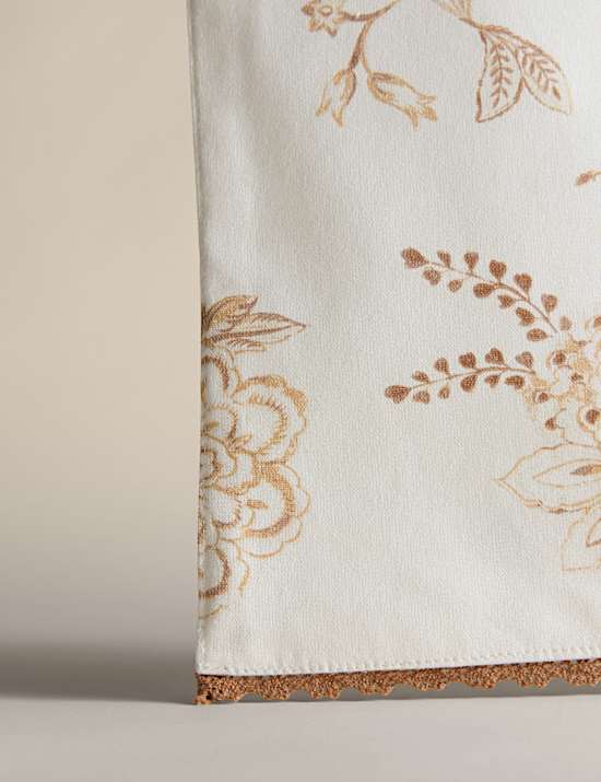 Pure Cotton Chintz Floral Table Runner