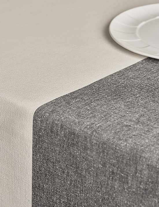 Woven Banded Table Cloth