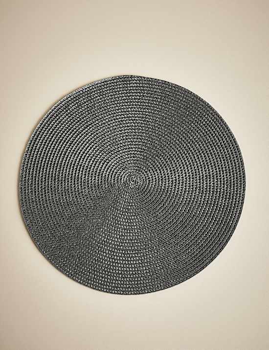 Set of 4 Round Woven Placemats