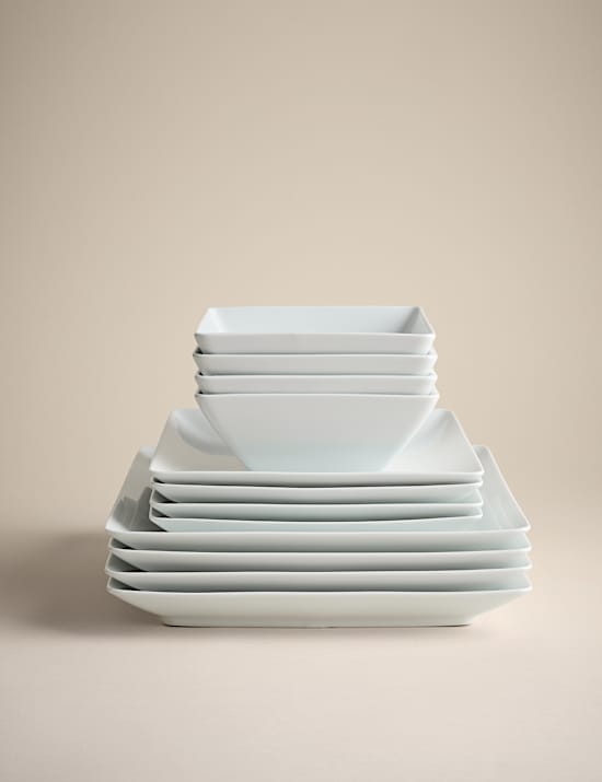12 Piece Maxim Square Dinner Set