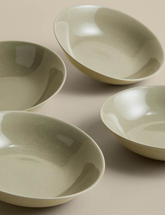 Set of 4 Southwold Stoneware Pasta Bowls