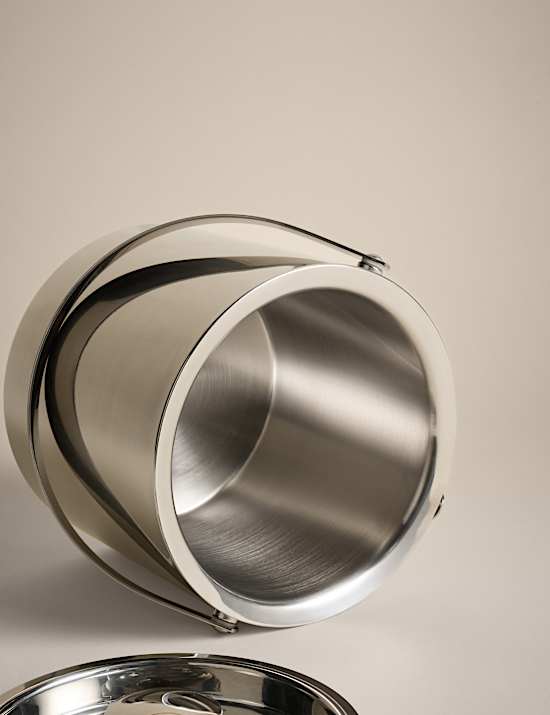 Metal Ice Bucket with Tongs