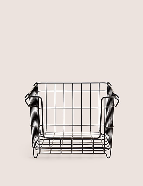 Großer Aufbewahrungskorb zum Stapeln