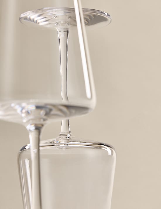 Set of 6 Modern White Wine Glasses