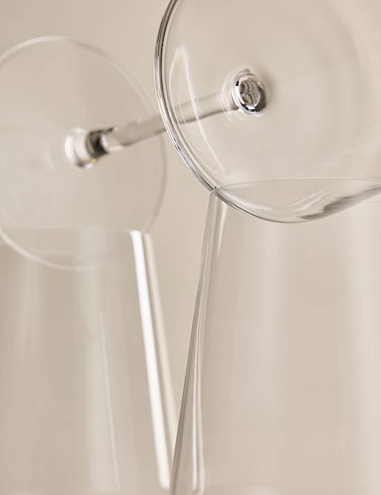 Set of 6 Modern White Wine Glasses