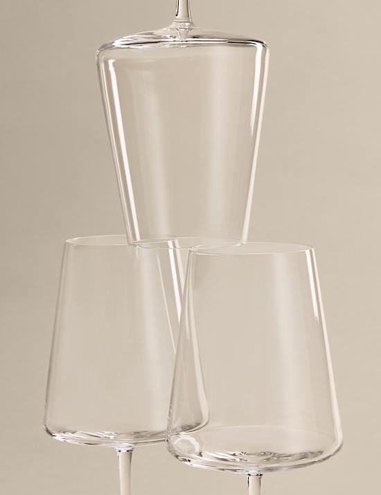 Set of 6 Modern Red Wine Glasses