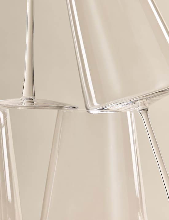 Set of 6 Modern Bordeaux Wine Glasses