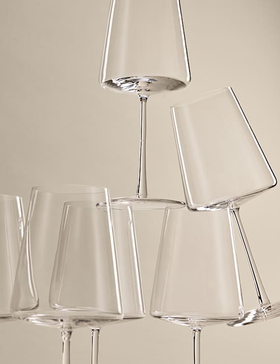 Set of 6 Modern Bordeaux Wine Glasses