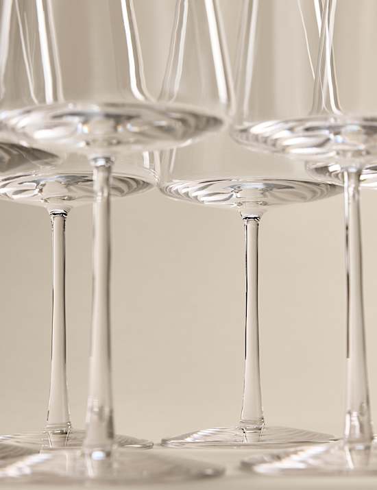 Set of 6 Modern Bordeaux Wine Glasses