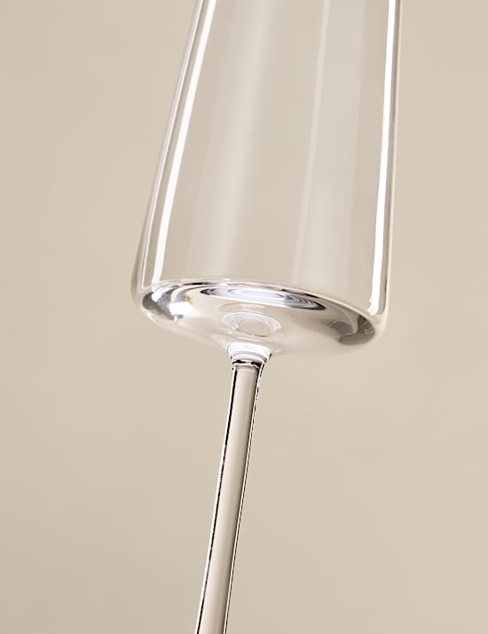 Set of 6 Modern Champagne Flutes