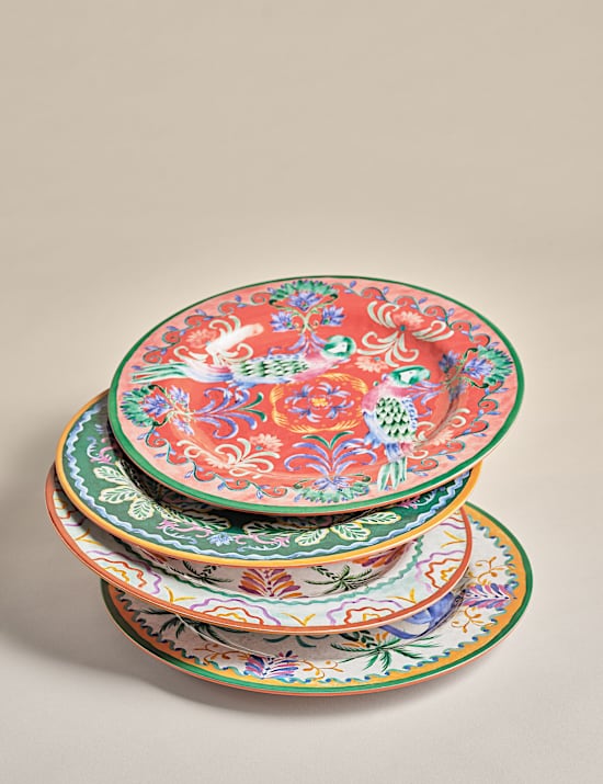 4er-Set Boho Picknick-Essteller