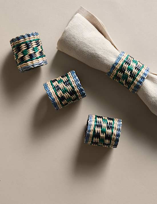 Set of 4 Boho Napkin Rings