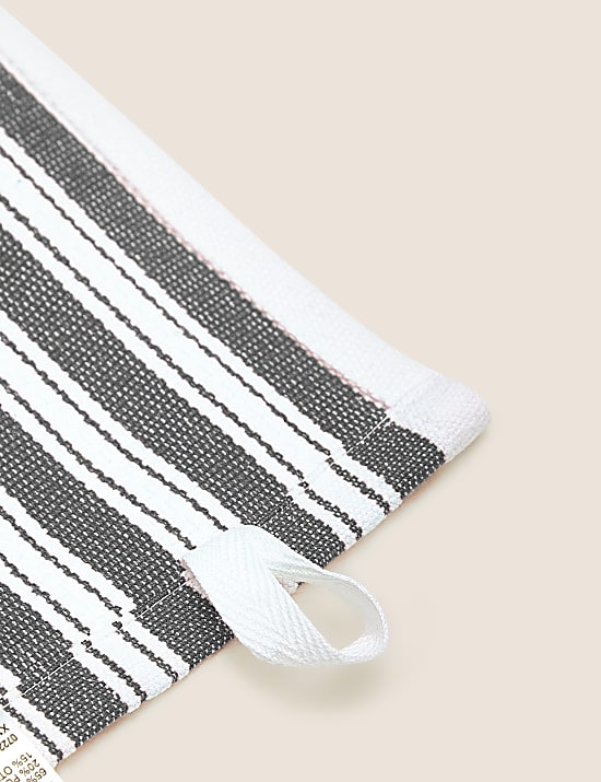 Set of 4 Cotton Rich Basket Weave Tea Towels