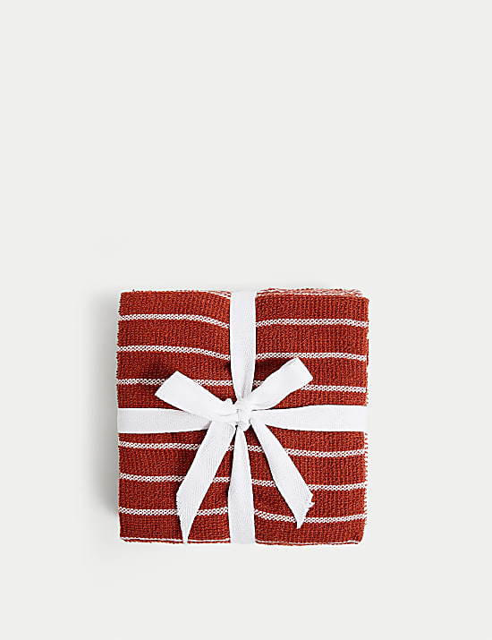 3er-Set Geschirrtücher mit hohem Baumwollanteil