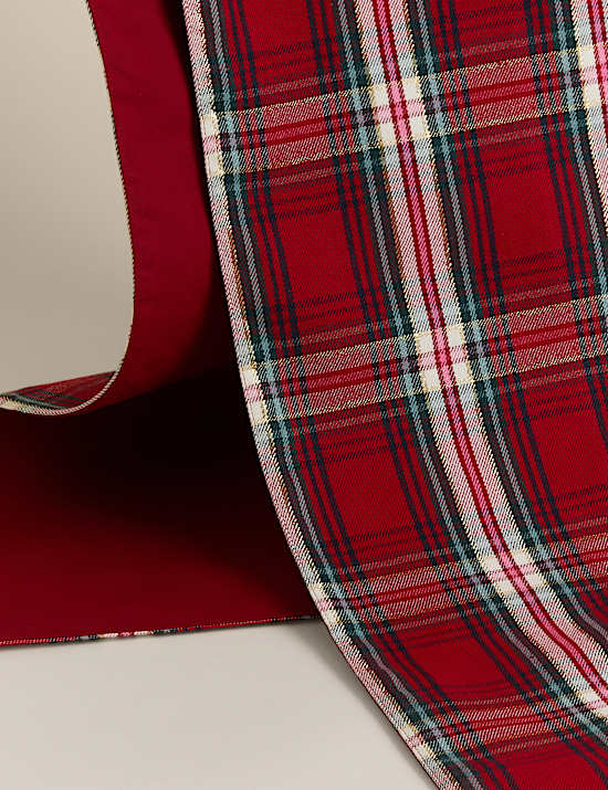 Cotton Rich Tartan Table Runner