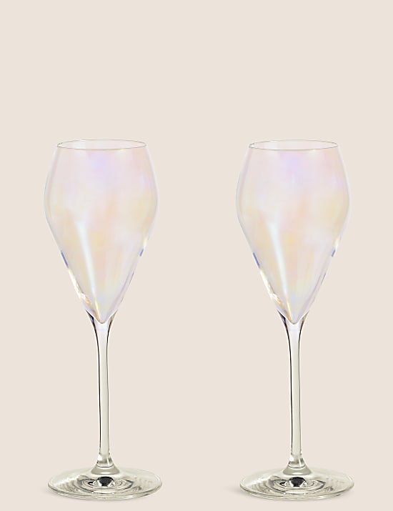 Set of 2 Lustre Prosecco Glasses