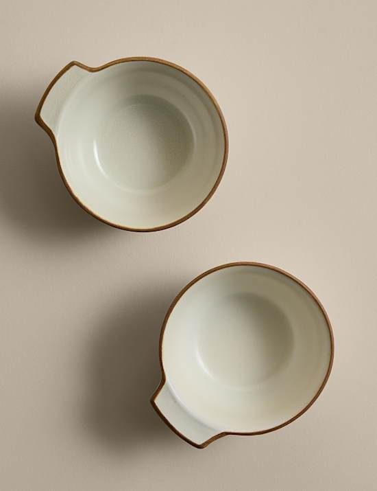 Set of 2 Picky Bits Small Handle Bowls