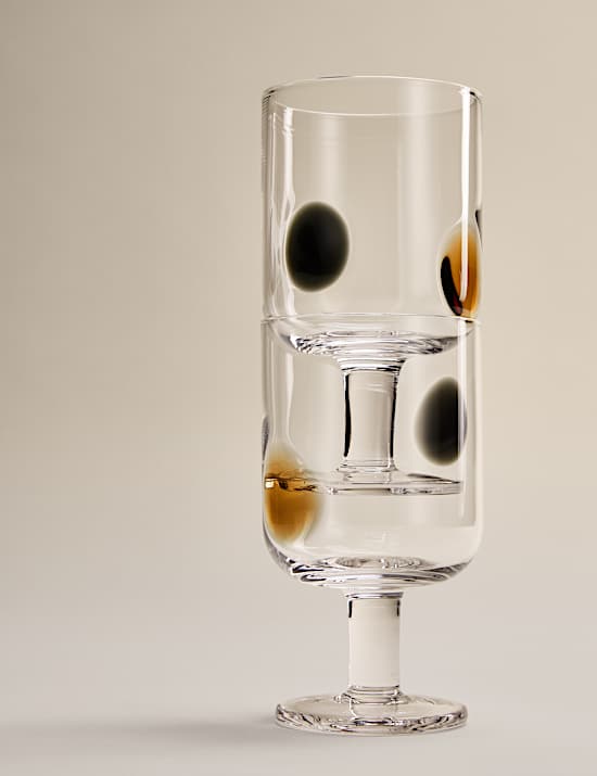 Set of 2 Dot Wine Glasses