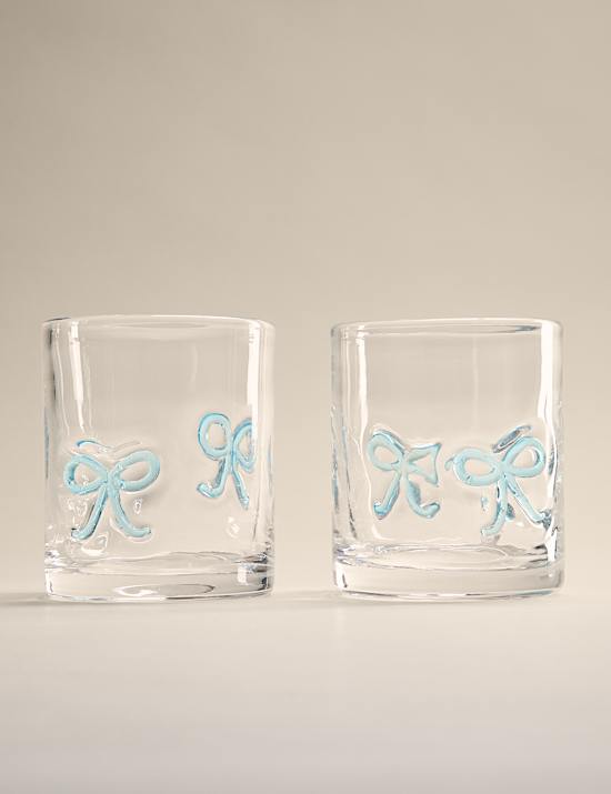 Set of 2 Bow Tumblers