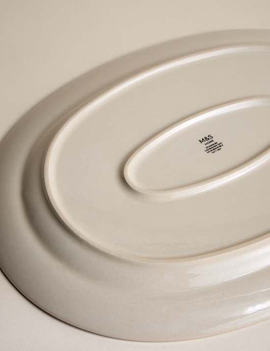 Floral Crackle Oval Platter