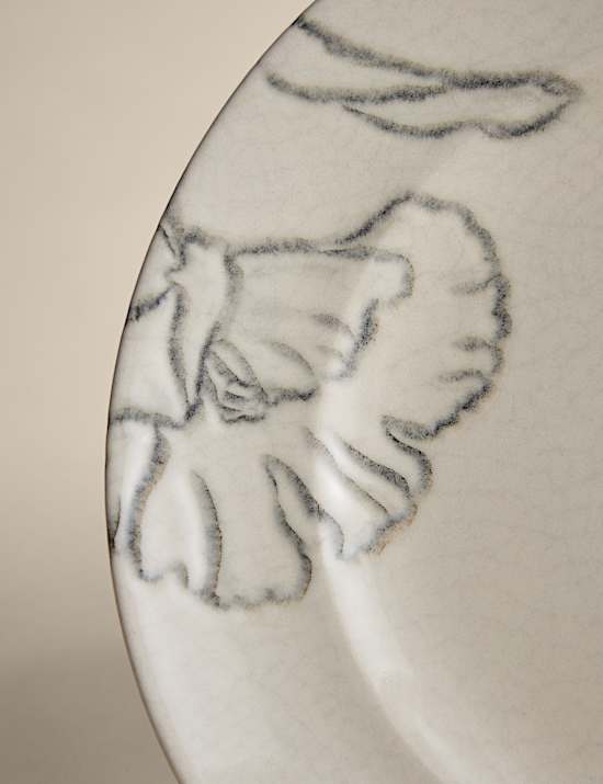 Floral Crackle Side Plate