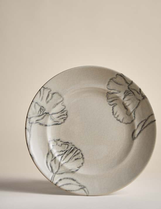 Floral Crackle Side Plate