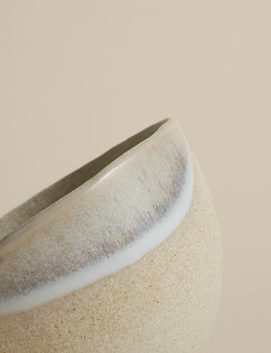 Small Reactive Glaze Stoneware Bowl