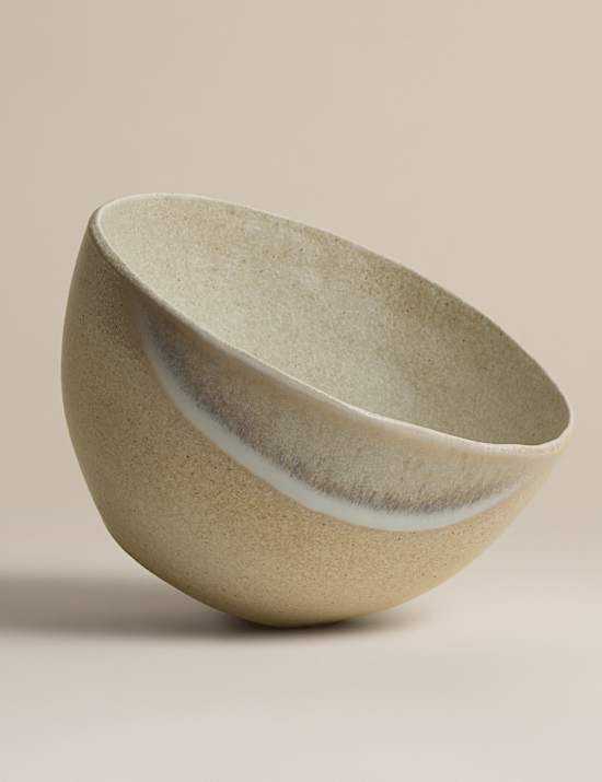 Small Reactive Glaze Stoneware Bowl