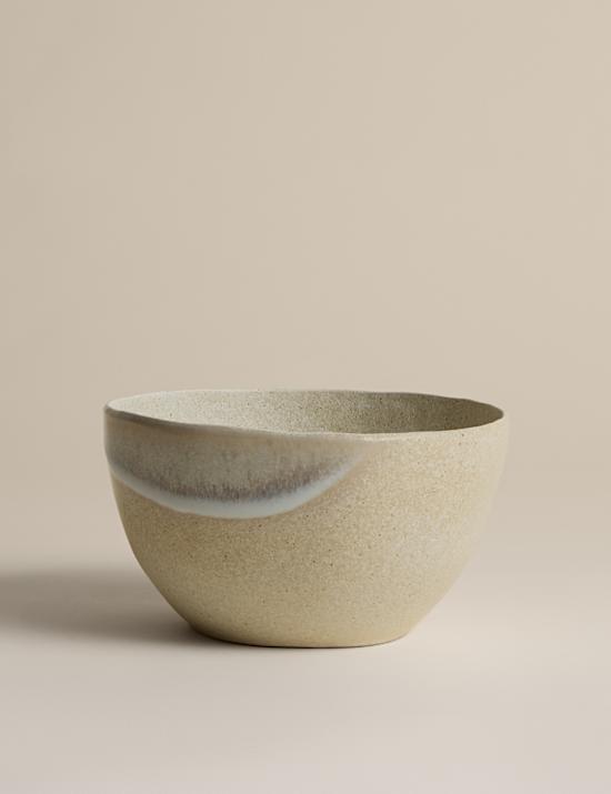 Small Reactive Glaze Stoneware Bowl