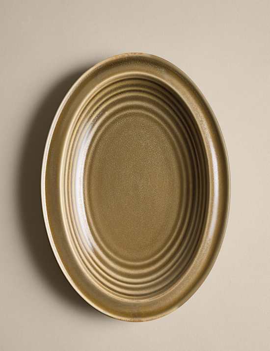 Small Textured Oval Serving Platter