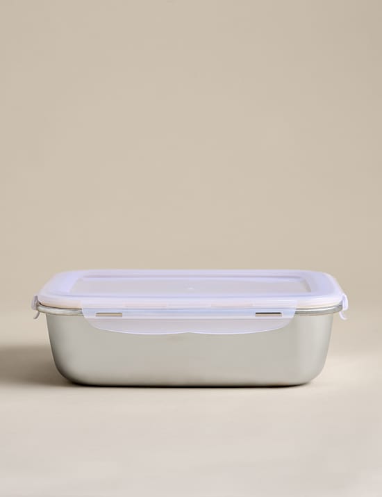 Set of 4 Stainless Steel Food Storage Containers