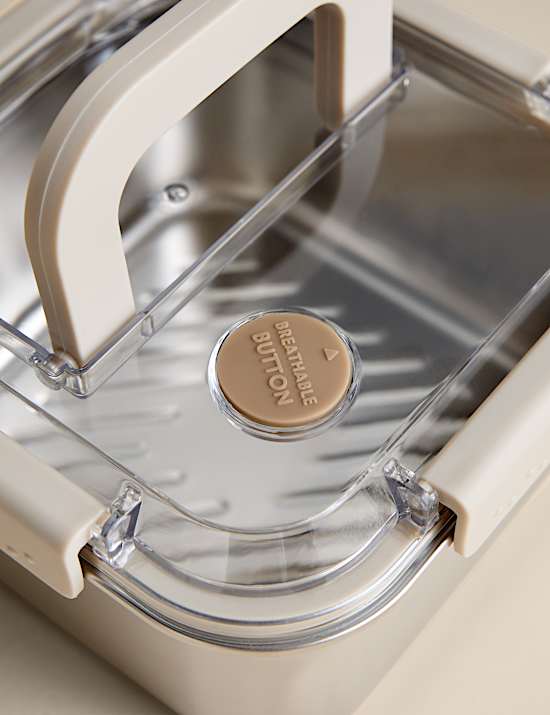 Medium Stainless Steel Storage Container with Handle