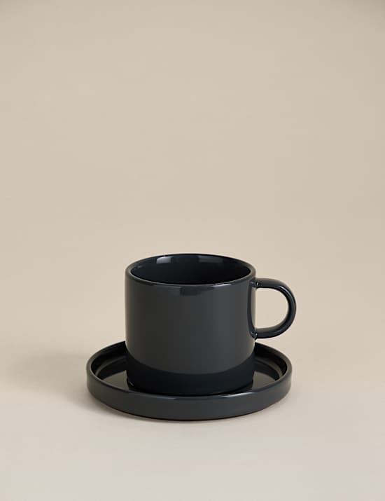 Straight Sided Cup & Saucer
