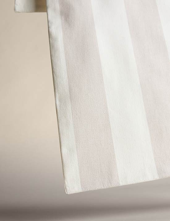 Chemin de table en coton à rayures