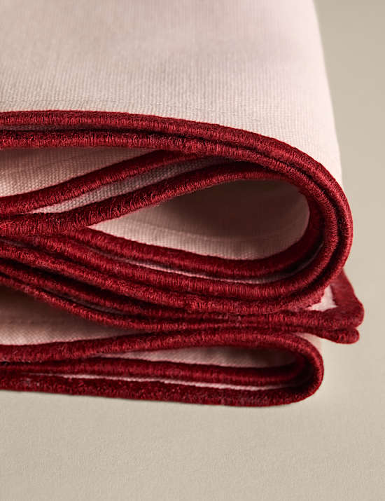 Set of 4 Pure Cotton Bow Napkins