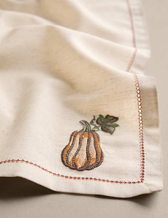 Set of 4 Cotton Rich Harvest Napkins