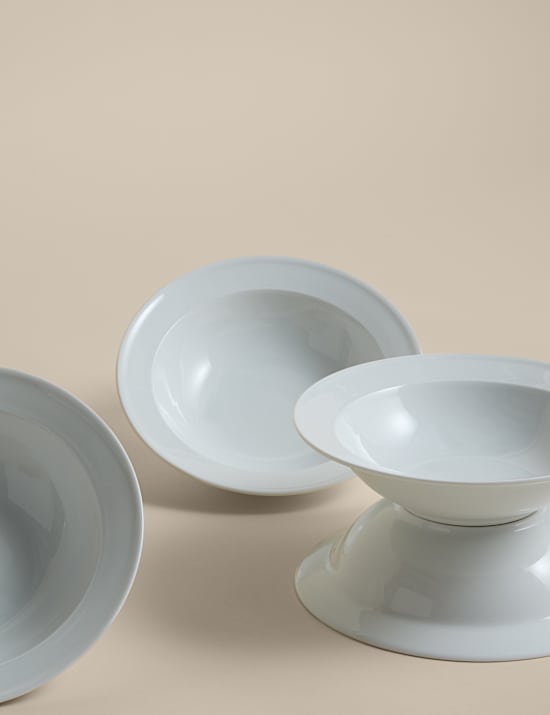 Set of 4 Burford Porcelain Cereal Bowls