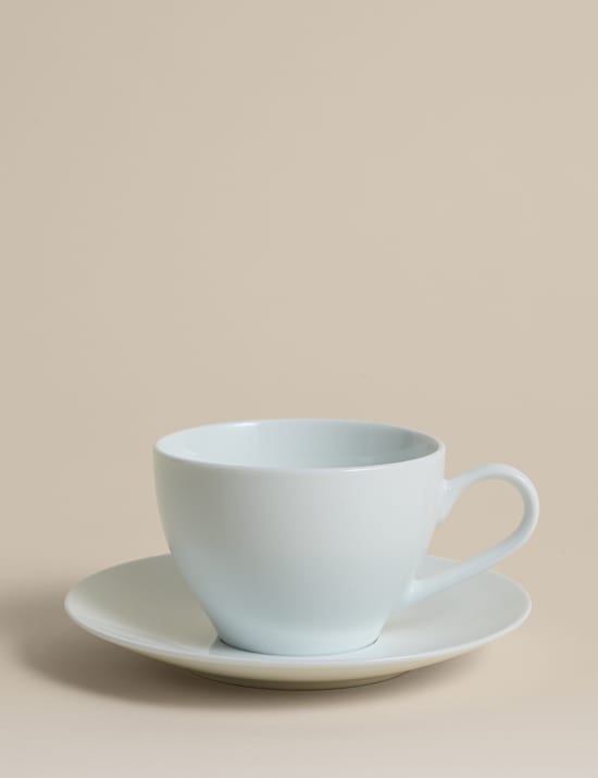 Set of 2 Burford Cappuccino Cups & Saucers