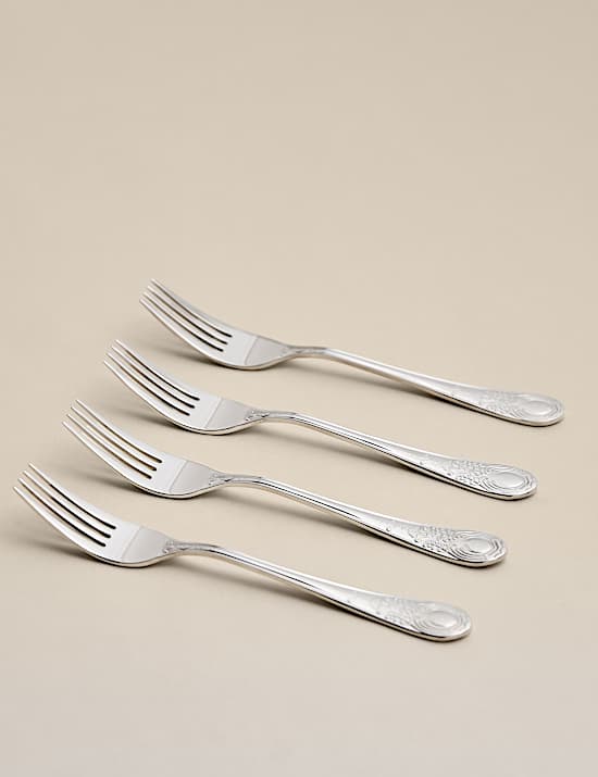 Set of 4 Classical Vintage Cake Forks