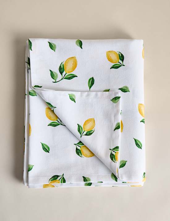 Pure Cotton Lemon Tablecloth