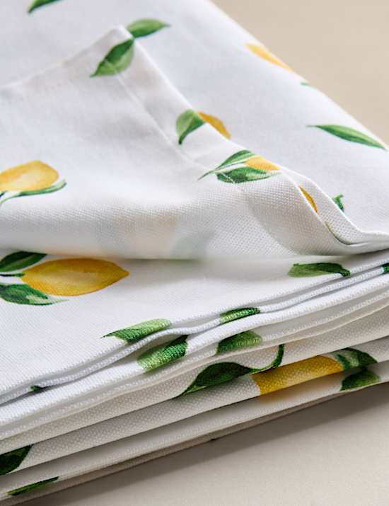 Pure Cotton Lemon Tablecloth